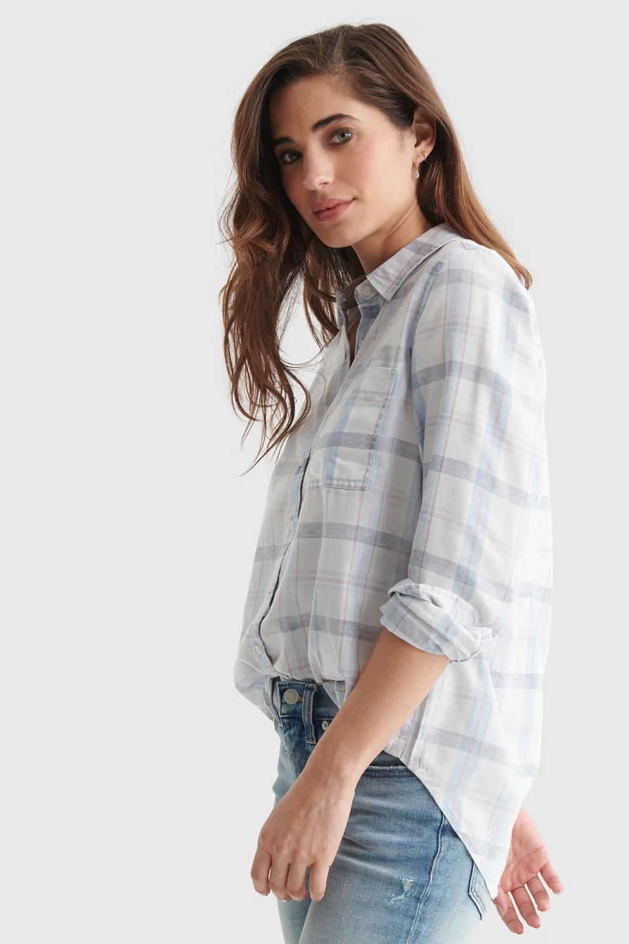 RELAXED-FIT PLAID WOVEN SHIRT, image 3