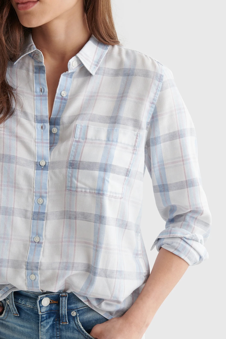 RELAXED-FIT PLAID WOVEN SHIRT, image 4