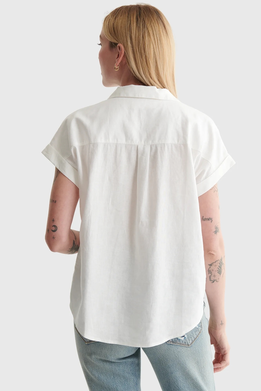 TIE-FRONT SHORT SLEEVE SHIRT, image 4