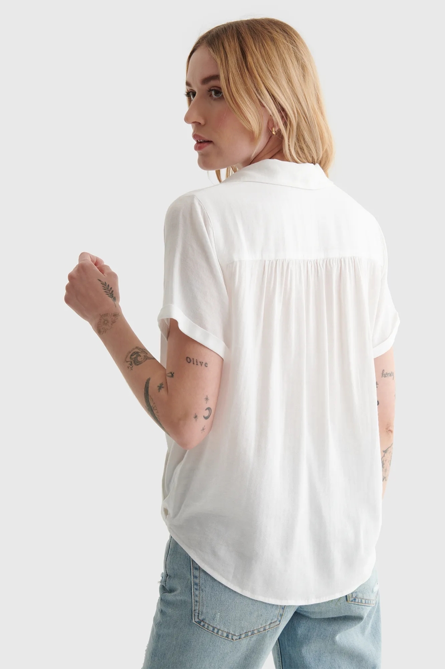 SHORT SLEEVE SURPLICE TOP, image 5