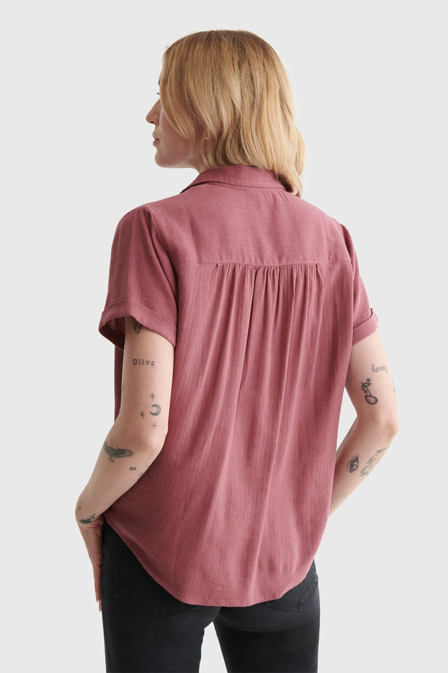 SHORT SLEEVE SURPLICE TOP, image 5