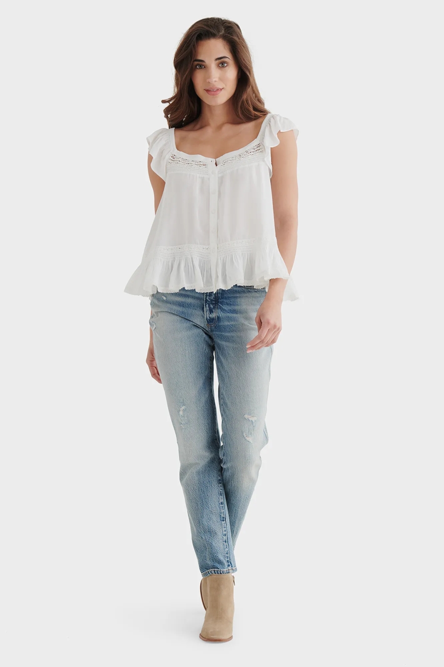 SQUARE NECK PEPLUM TOP, image 2
