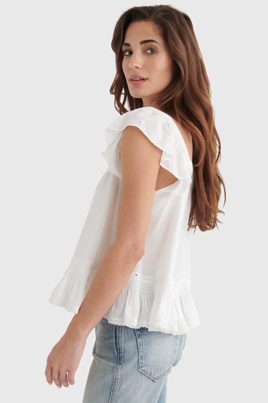 SQUARE NECK PEPLUM TOP, image 3