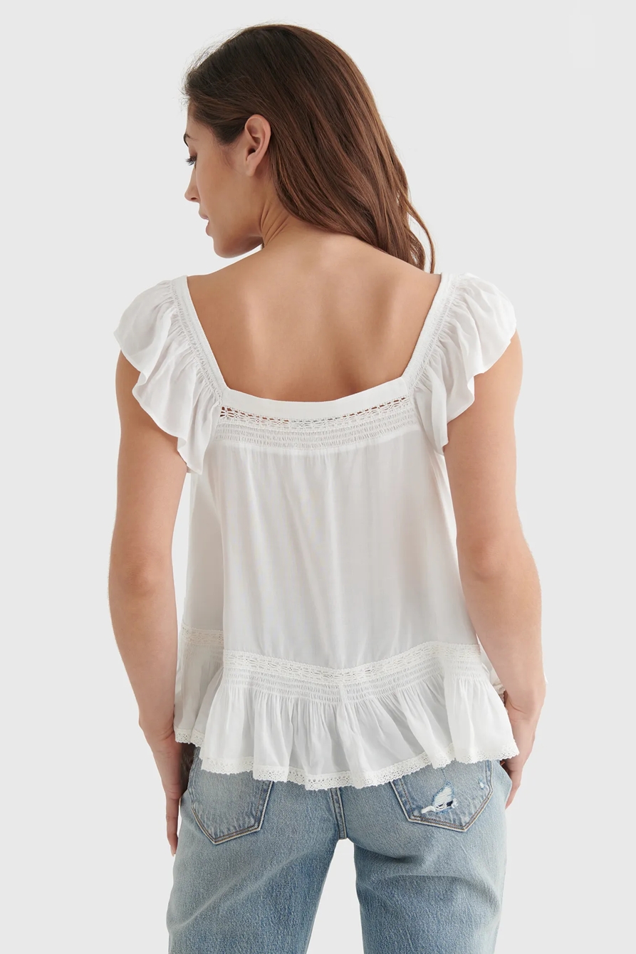 SQUARE NECK PEPLUM TOP, image 5