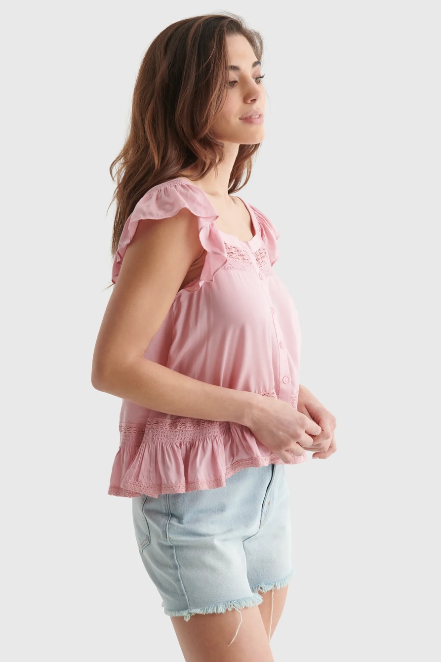 SQUARE NECK PEPLUM TOP, image 3