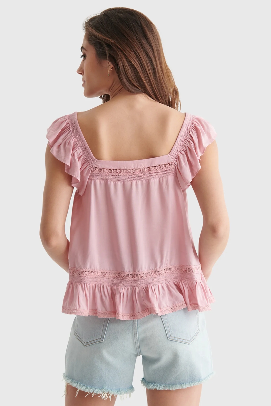 SQUARE NECK PEPLUM TOP, image 5
