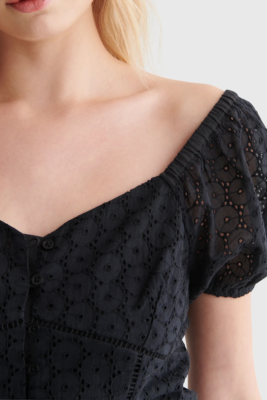LACE SWEETHEART CROP TOP, image 4