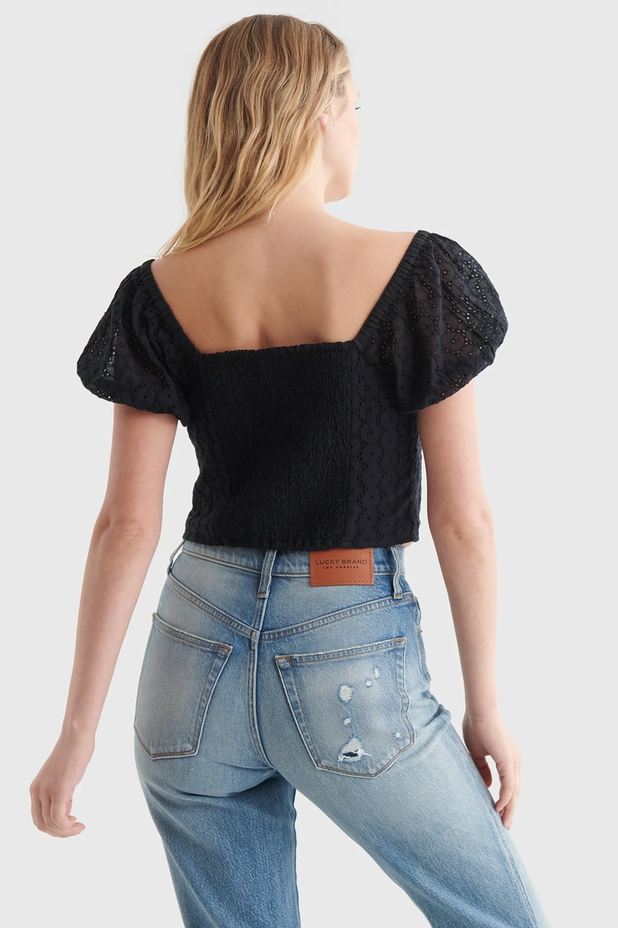 LACE SWEETHEART CROP TOP, image 5