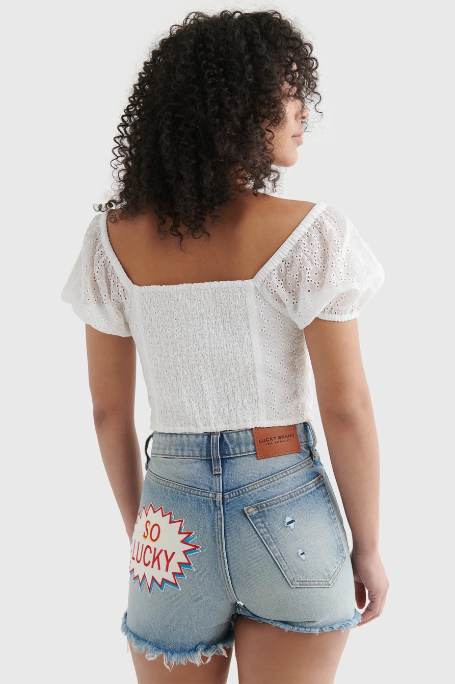LACE SWEETHEART CROP TOP, image 5