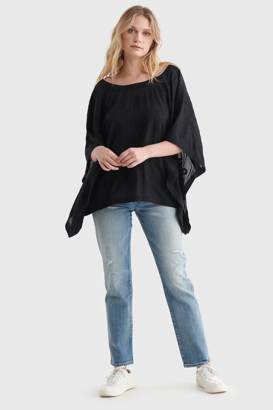 EMBROIDERED KAFTAN WOVEN BLOUSE, image 2
