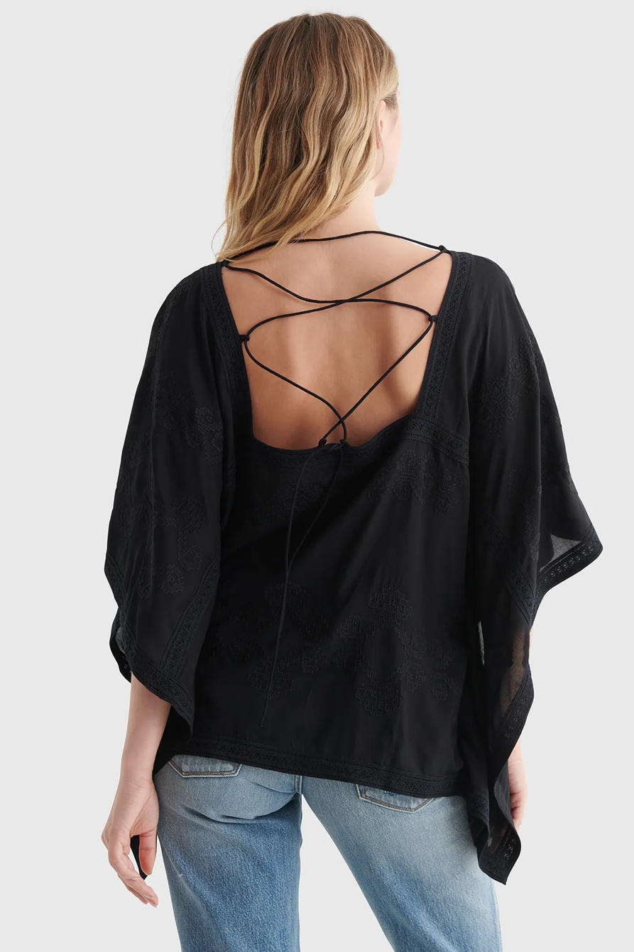 EMBROIDERED KAFTAN WOVEN BLOUSE, image 5