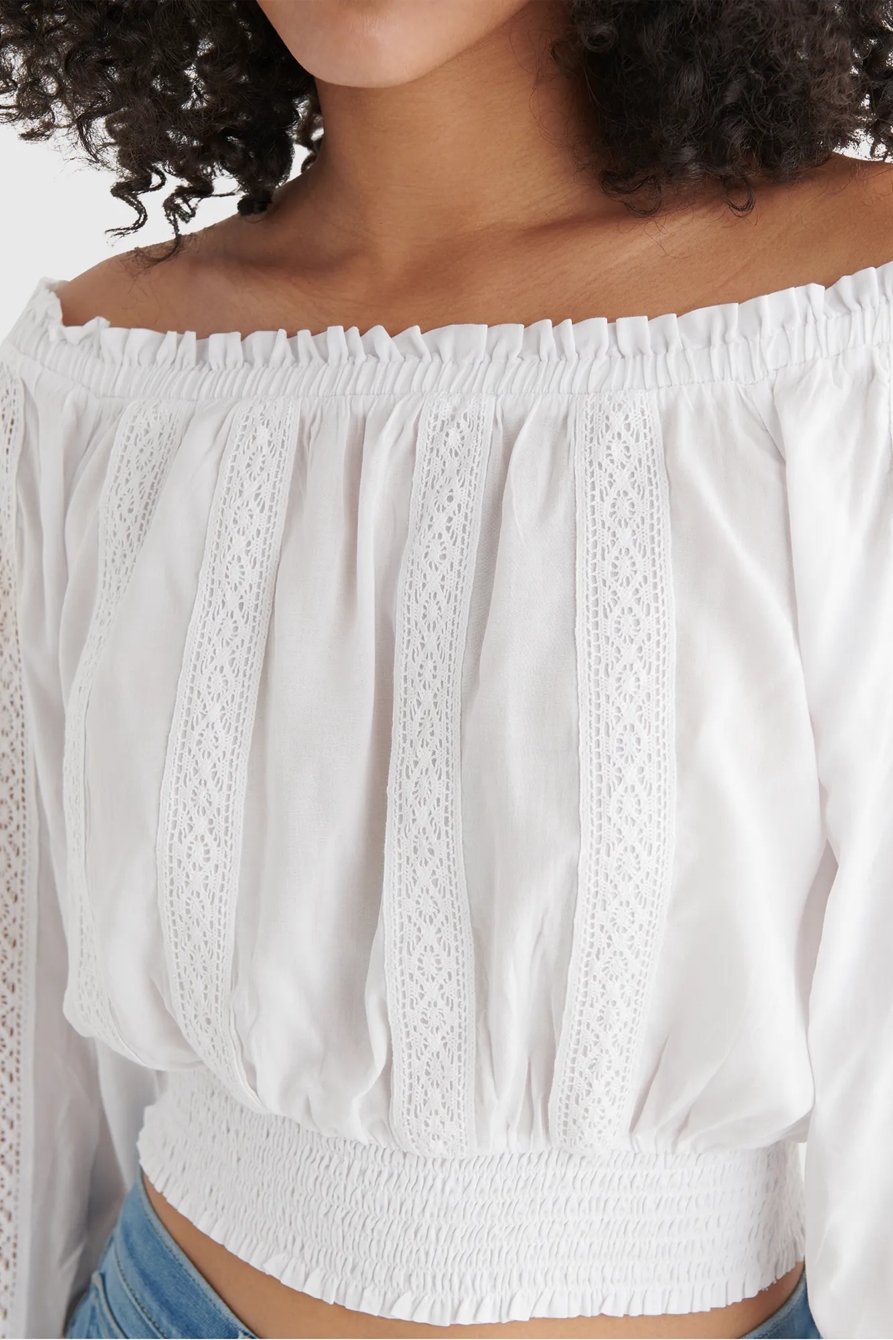 LONG SLEEVE OFF THE SHOULDER TOP, image 4