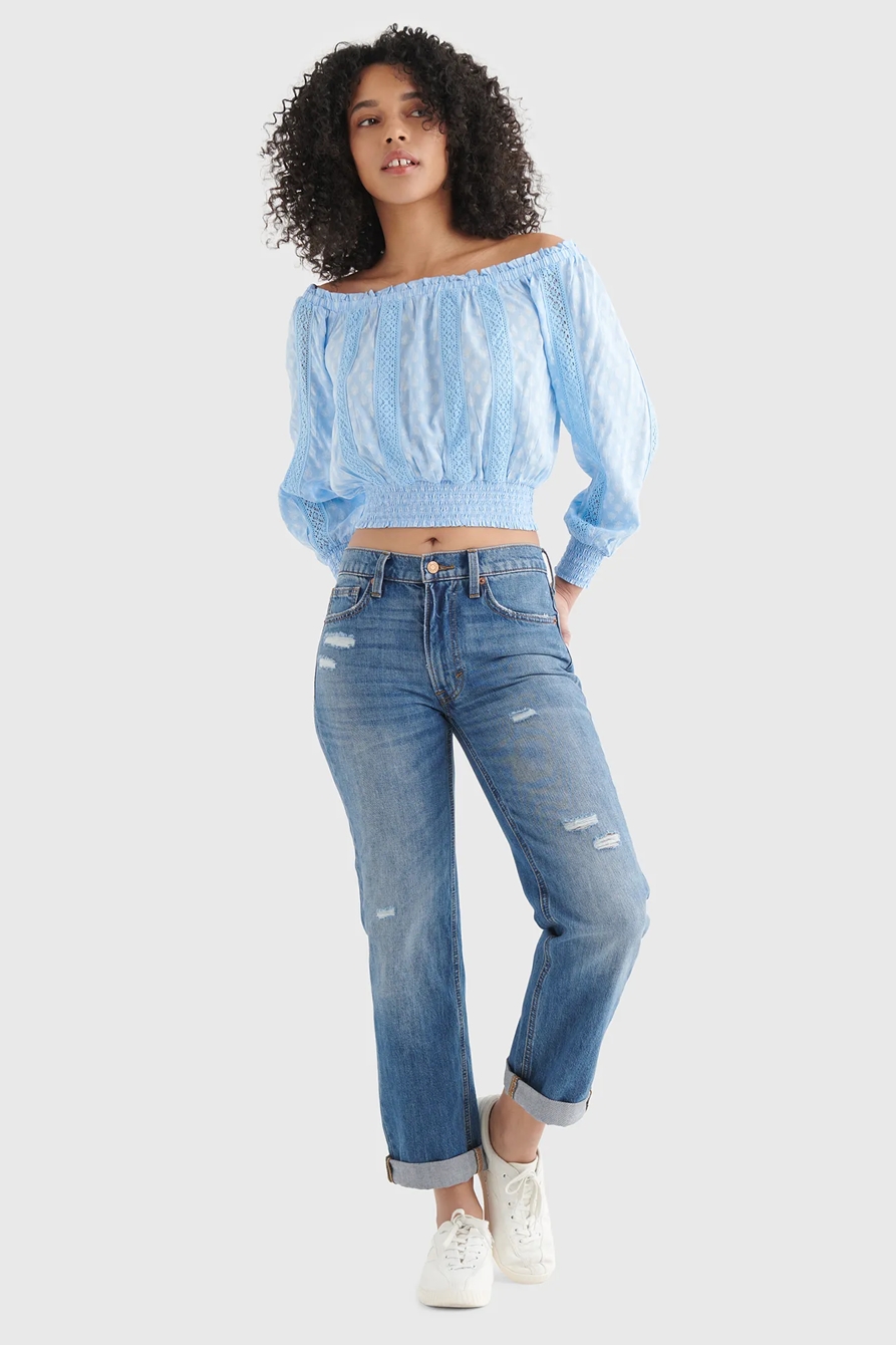 LONG SLEEVE OFF THE SHOULDER TOP, image 2