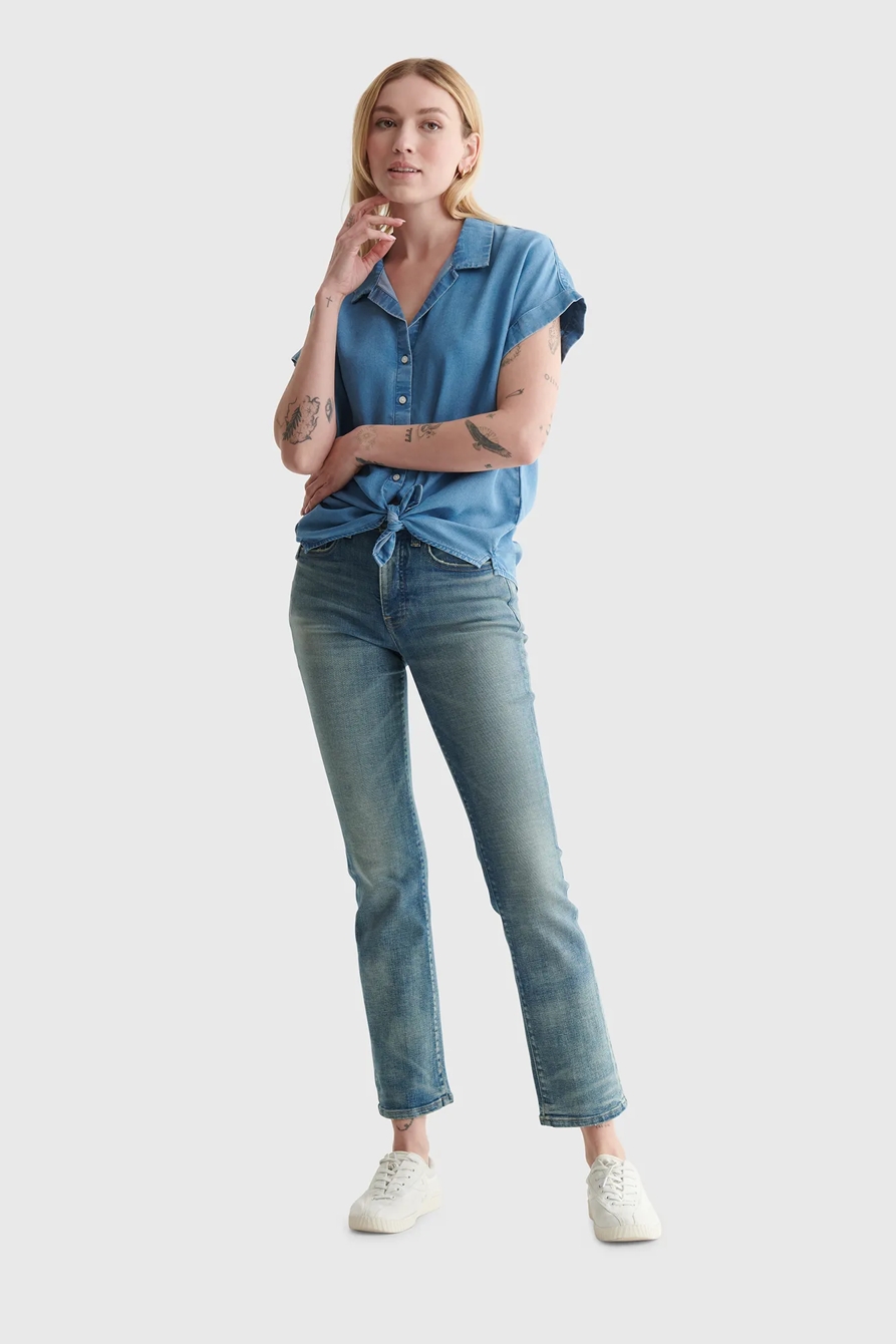 SHORT SLEEVE TIE FRONT, image 2