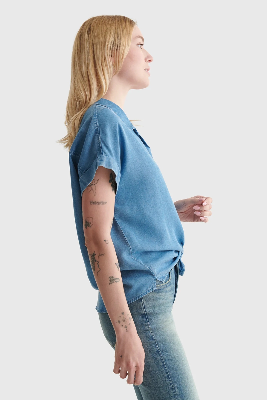 SHORT SLEEVE TIE FRONT, image 3