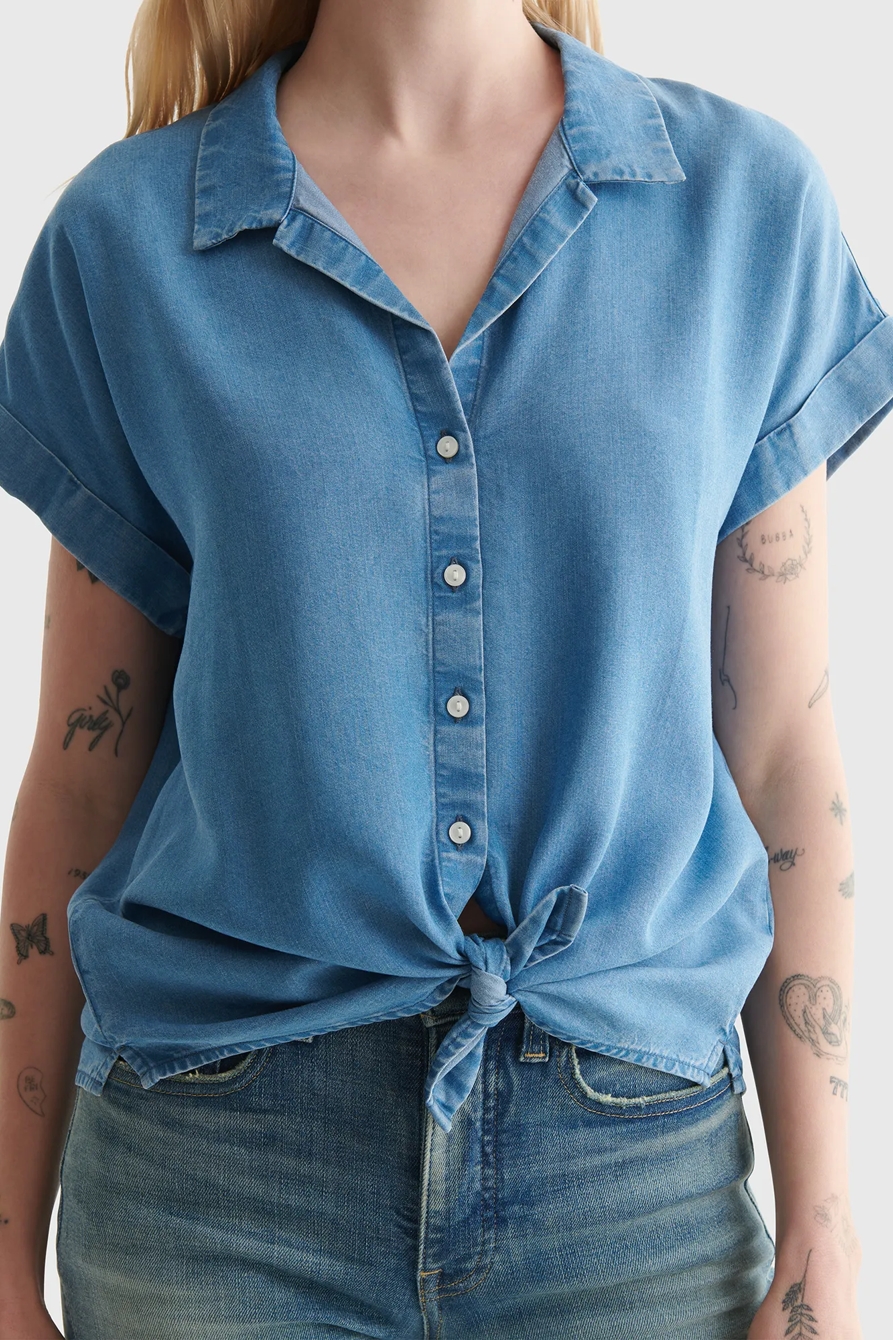 SHORT SLEEVE TIE FRONT, image 5