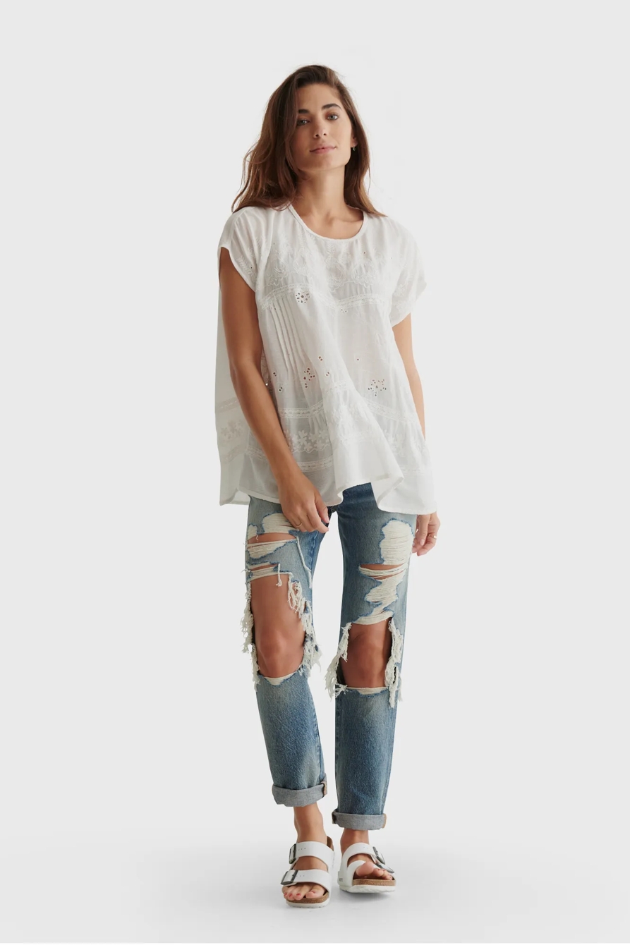 S/S EASY EMB TUNIC, image 2