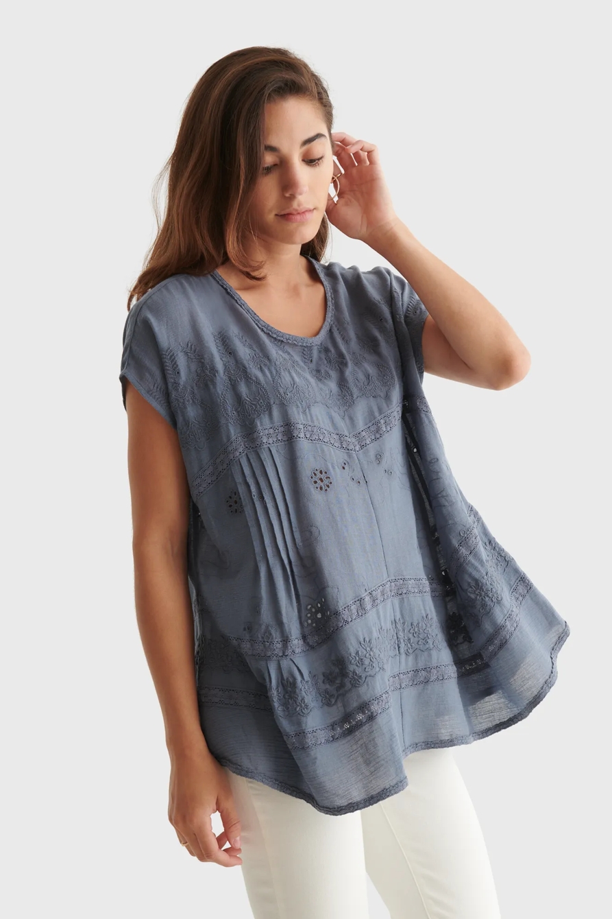 S/S EASY EMB TUNIC, image 3