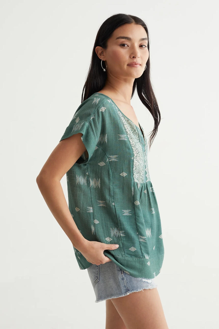 SHORT SLEEVE PRINTED PEASANT, image 3