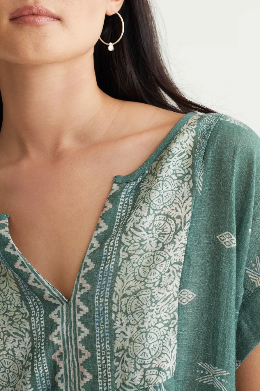 SHORT SLEEVE PRINTED PEASANT, image 5