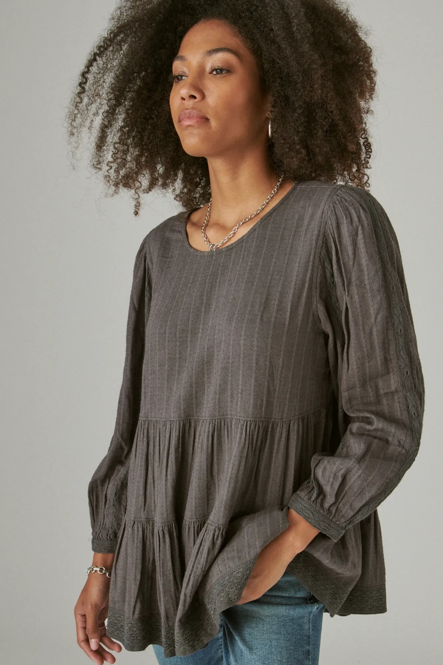 TIERED LONG SLEEVE TUNIC, image 3