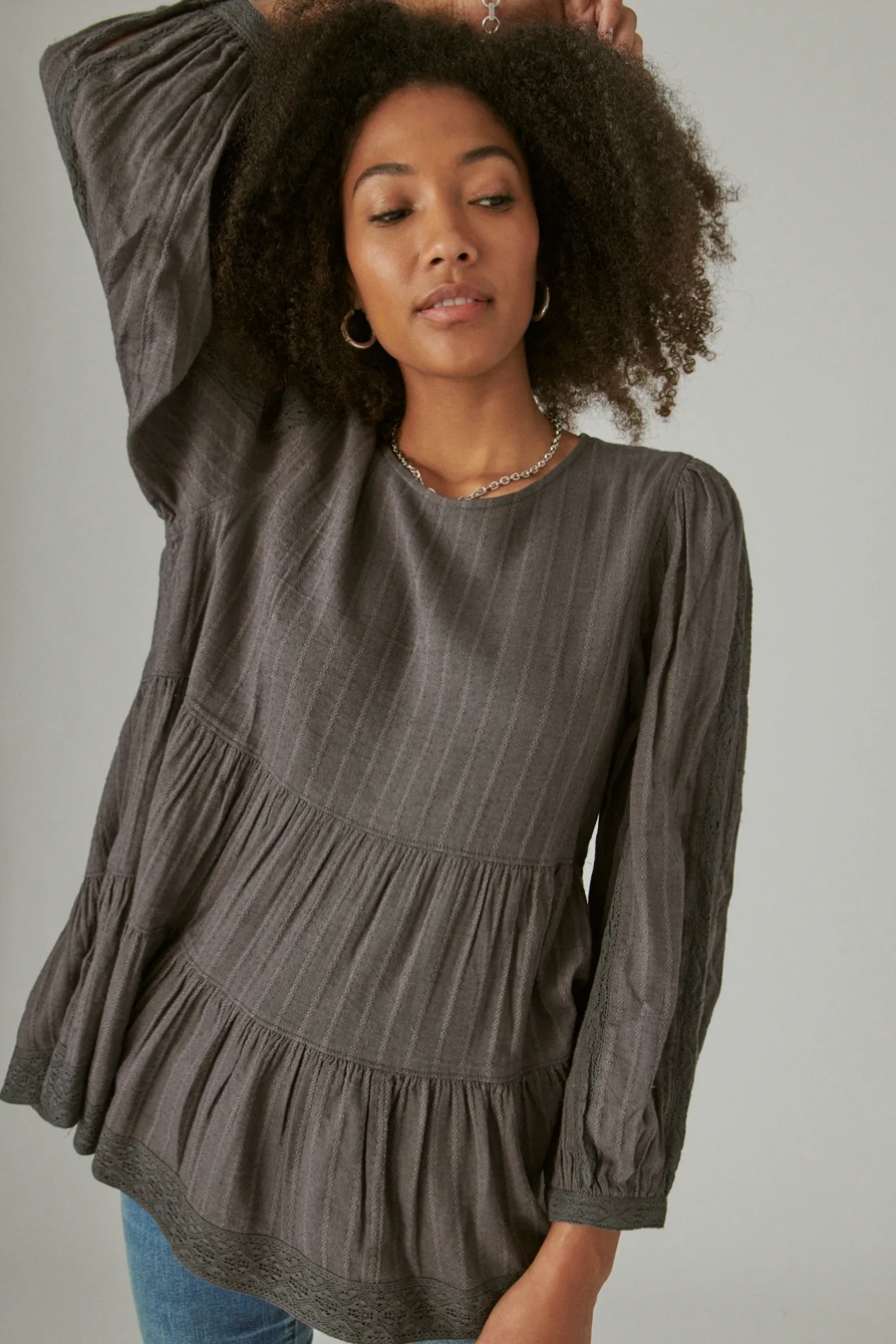 TIERED LONG SLEEVE TUNIC, image 6