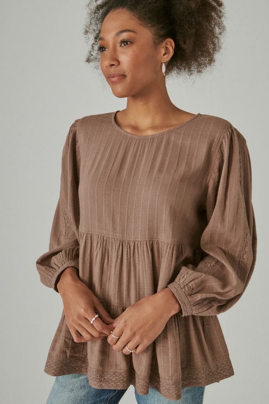 TIERED LONG SLEEVE TUNIC, image 3