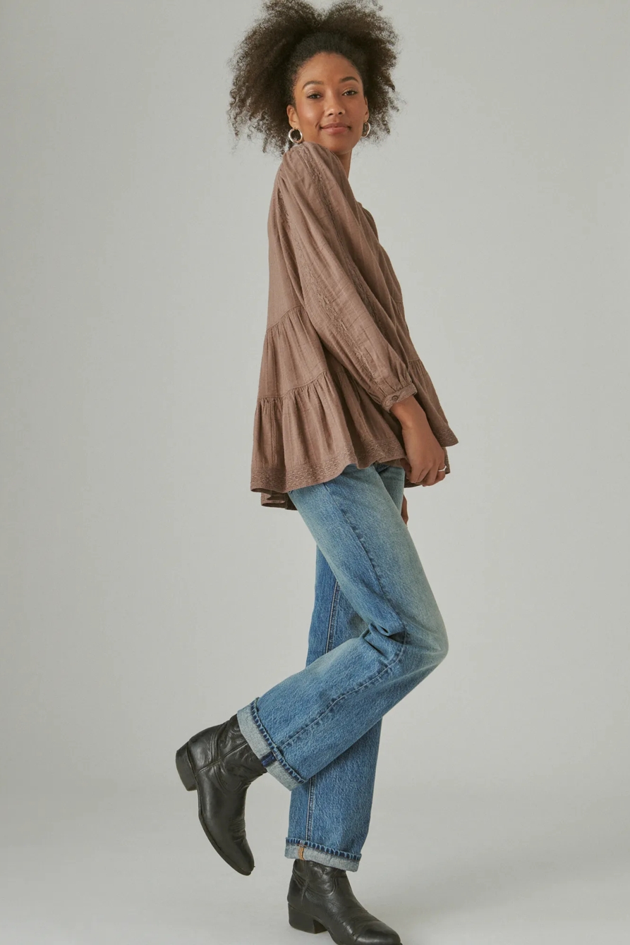 TIERED LONG SLEEVE TUNIC, image 6