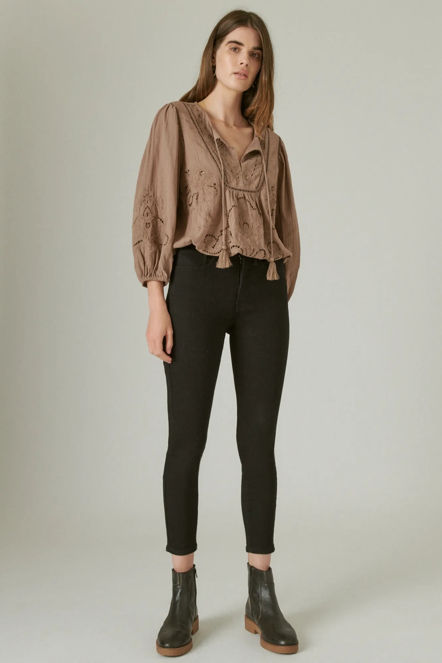 EMBROIDERED PEASANT BLOUSE, image 2