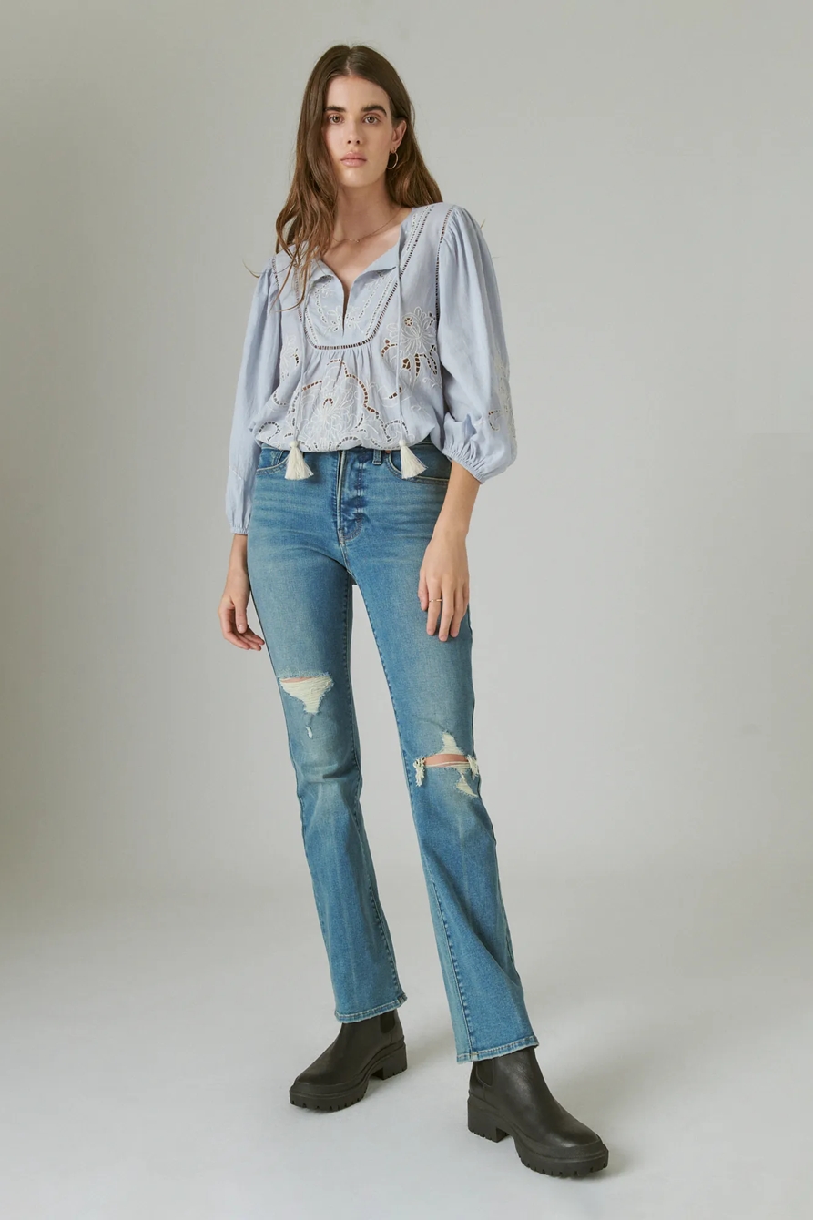 EMBROIDERED PEASANT BLOUSE, image 2