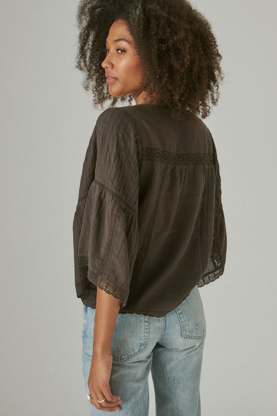 FLUTTER SLEEVE LACE TOP, image 5