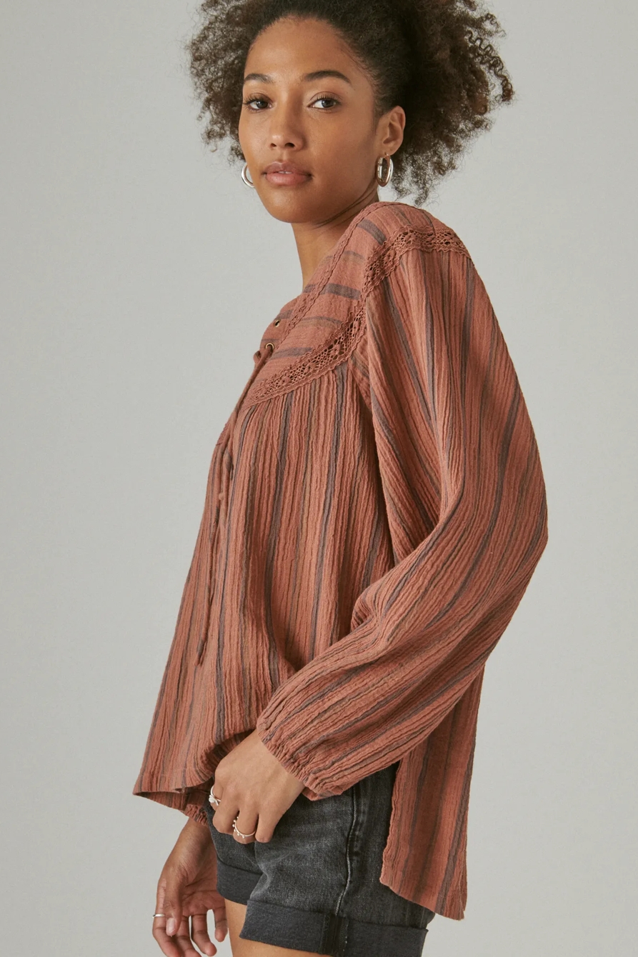 LACE UP STRIPE TUNIC, image 3