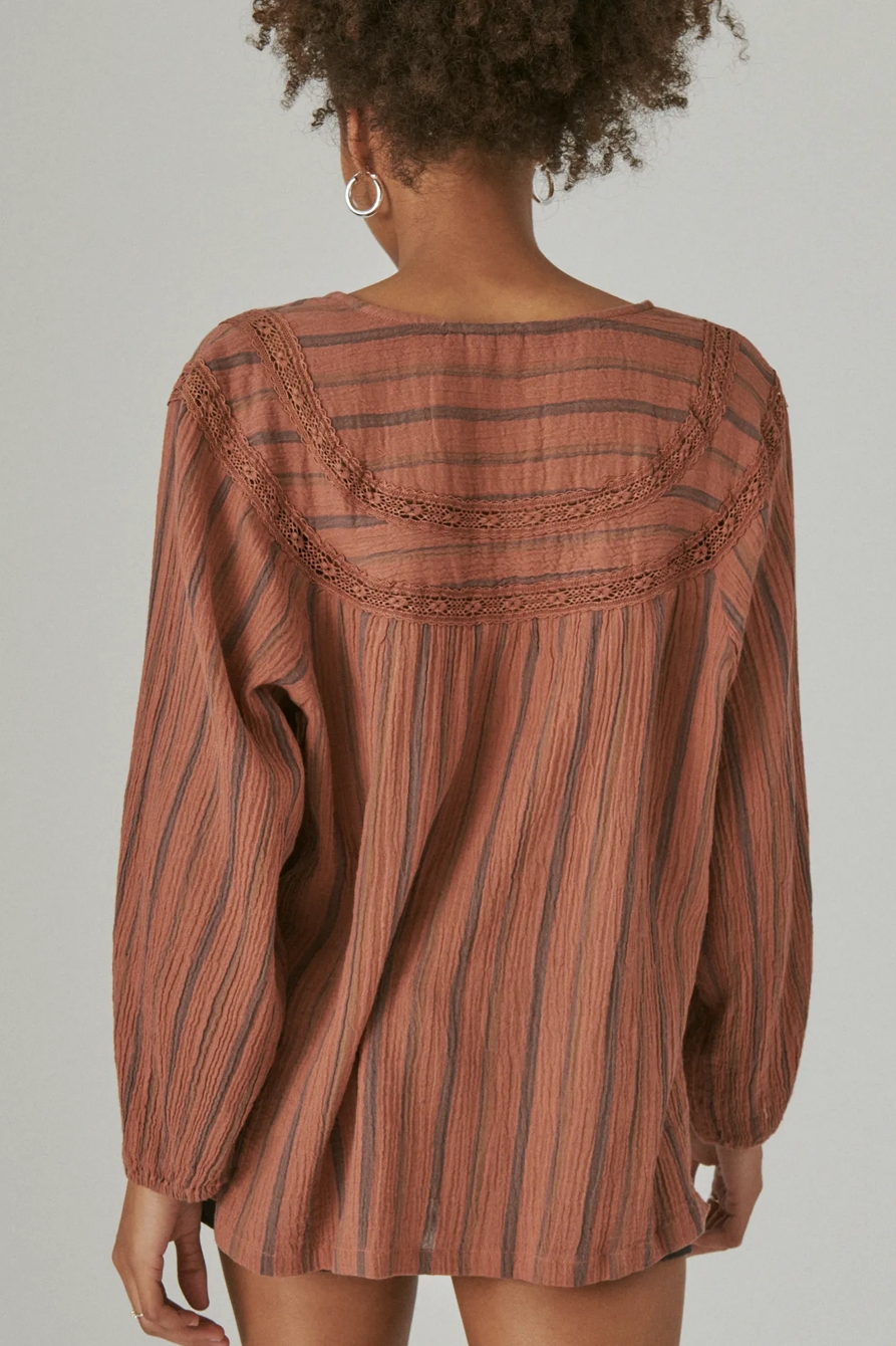 LACE UP STRIPE TUNIC, image 4