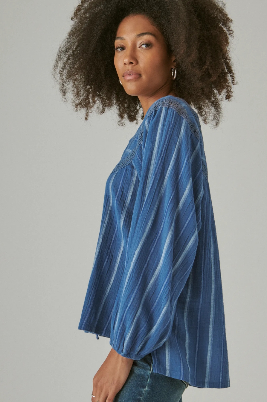 LACE UP STRIPE TUNIC, image 3