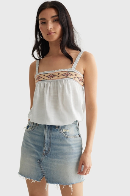 LIMITED EDITION BEADED SQUARE NECK CAMI, image 1