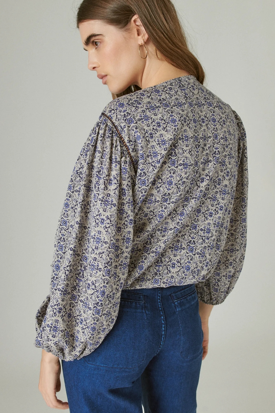 FLORAL PEASANT BLOUSE, image 4