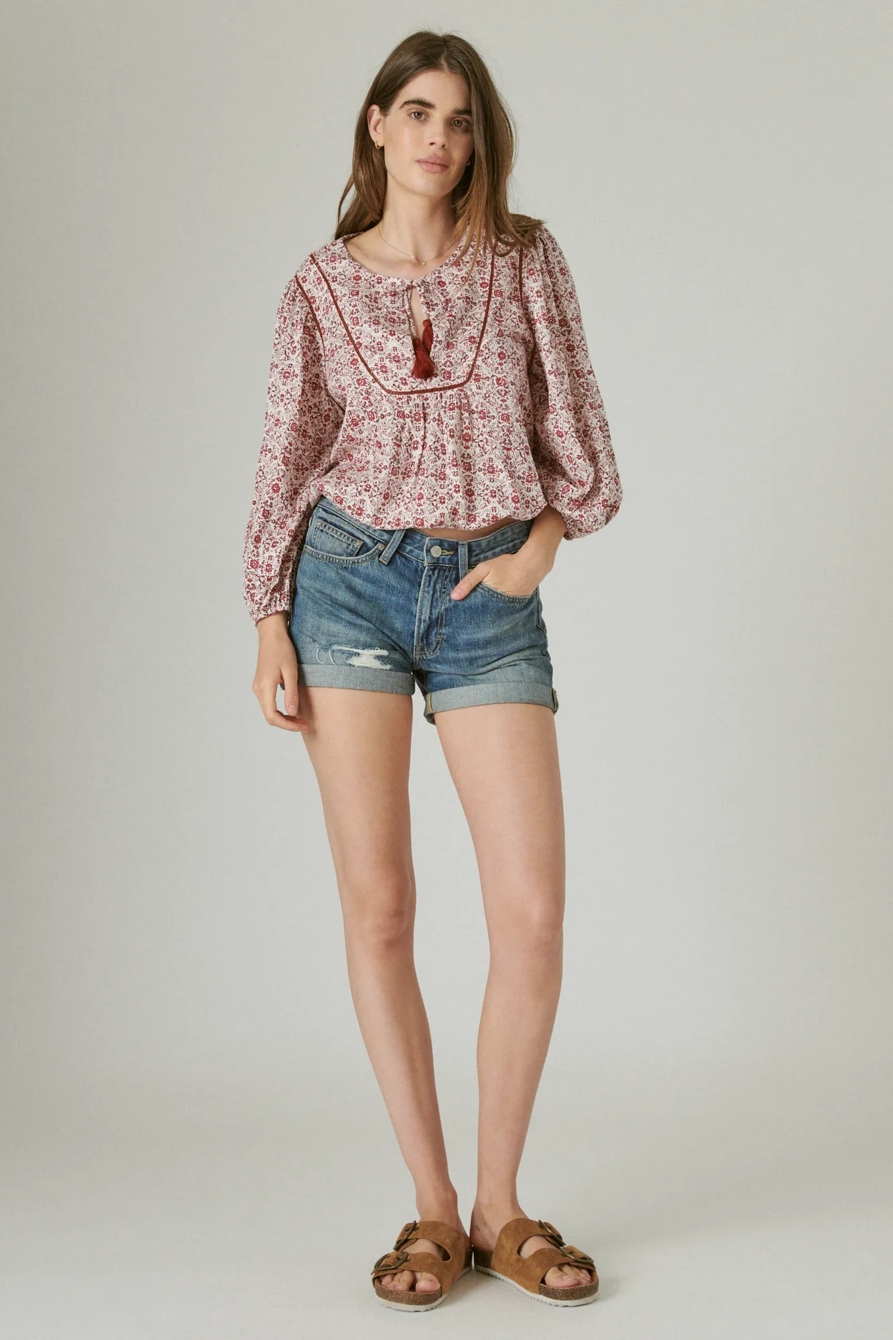 FLORAL PEASANT BLOUSE, image 2