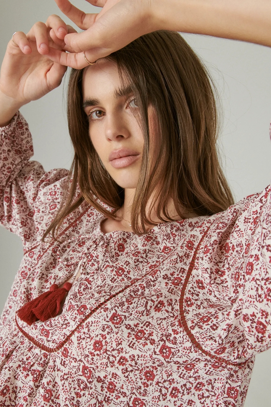 FLORAL PEASANT BLOUSE, image 6