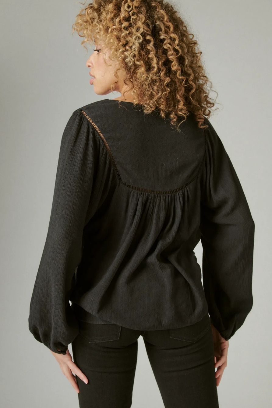 LONG SLEEVE PEASANT TOP, image 4