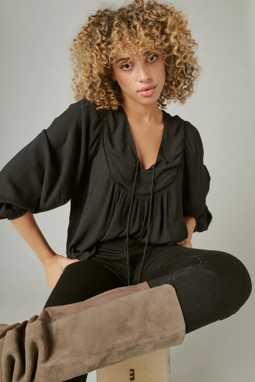 LONG SLEEVE PEASANT TOP, image 6