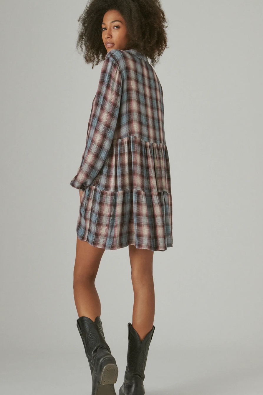 PLAID BUTTON TUNIC, image 3