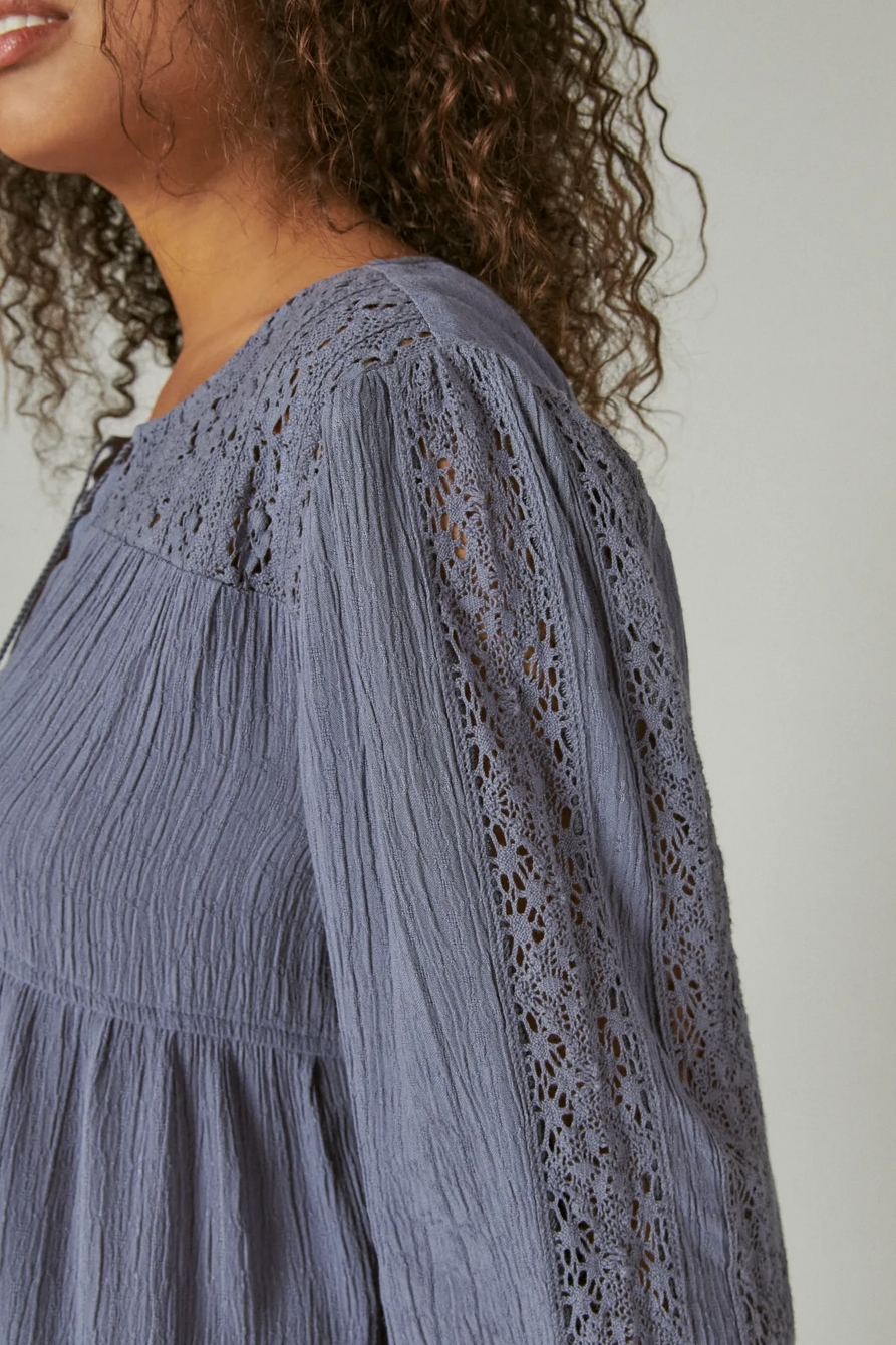 LACE TIERED LONG SLEEVE TOP, image 5
