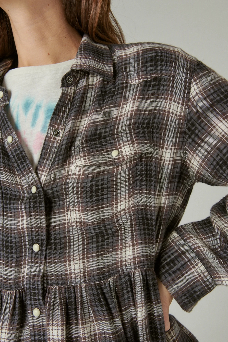 PLAID WESTERN BABYDOLL SHIRT, image 5