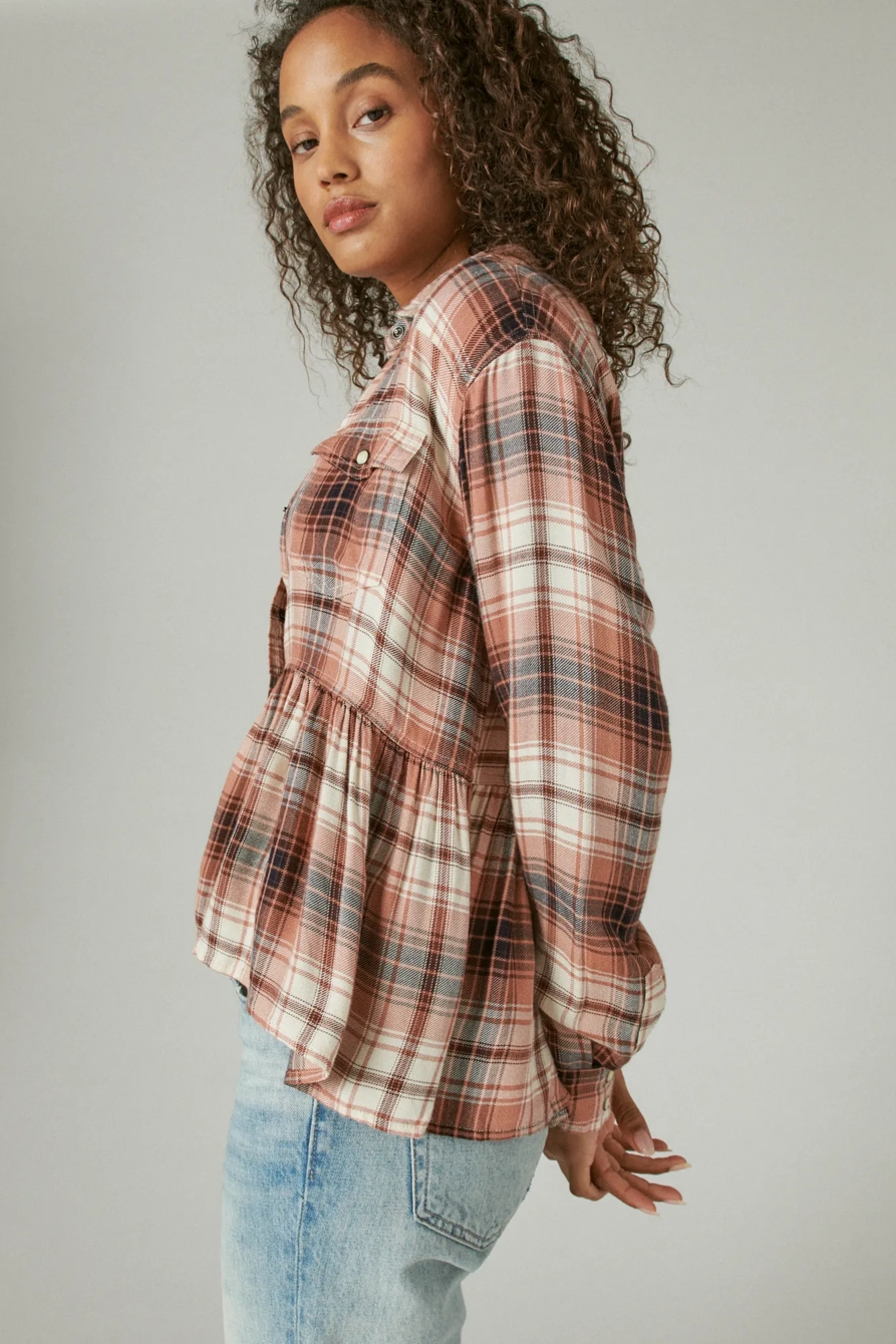 PLAID WESTERN BABYDOLL SHIRT, image 3
