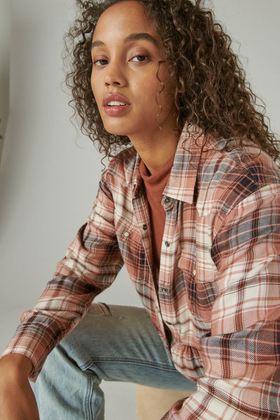 PLAID WESTERN BABYDOLL SHIRT, image 6