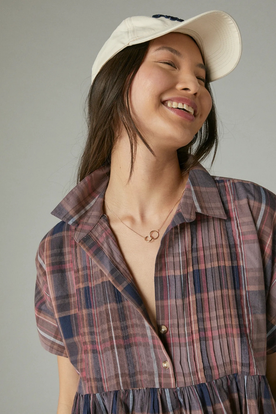 SHORT SLEEVE BABYDOLL TUNIC SHIRT, image 4