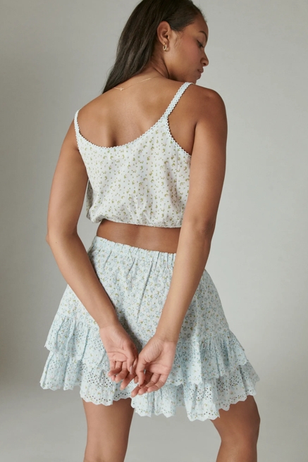 PRINTED TIE FRONT CAMI MATCHBACK, image 3