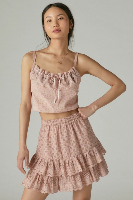 PRINTED TIE FRONT CAMI MATCHBACK, image 2