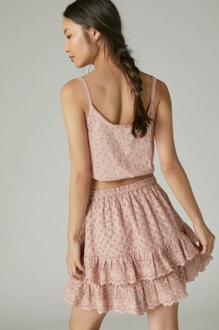 PRINTED TIE FRONT CAMI MATCHBACK, image 3