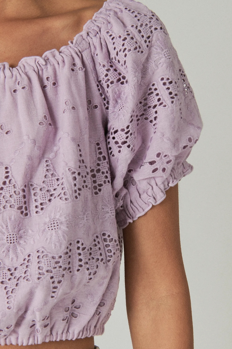 OFF THE SHOULDER LACE CROP TOP, image 5